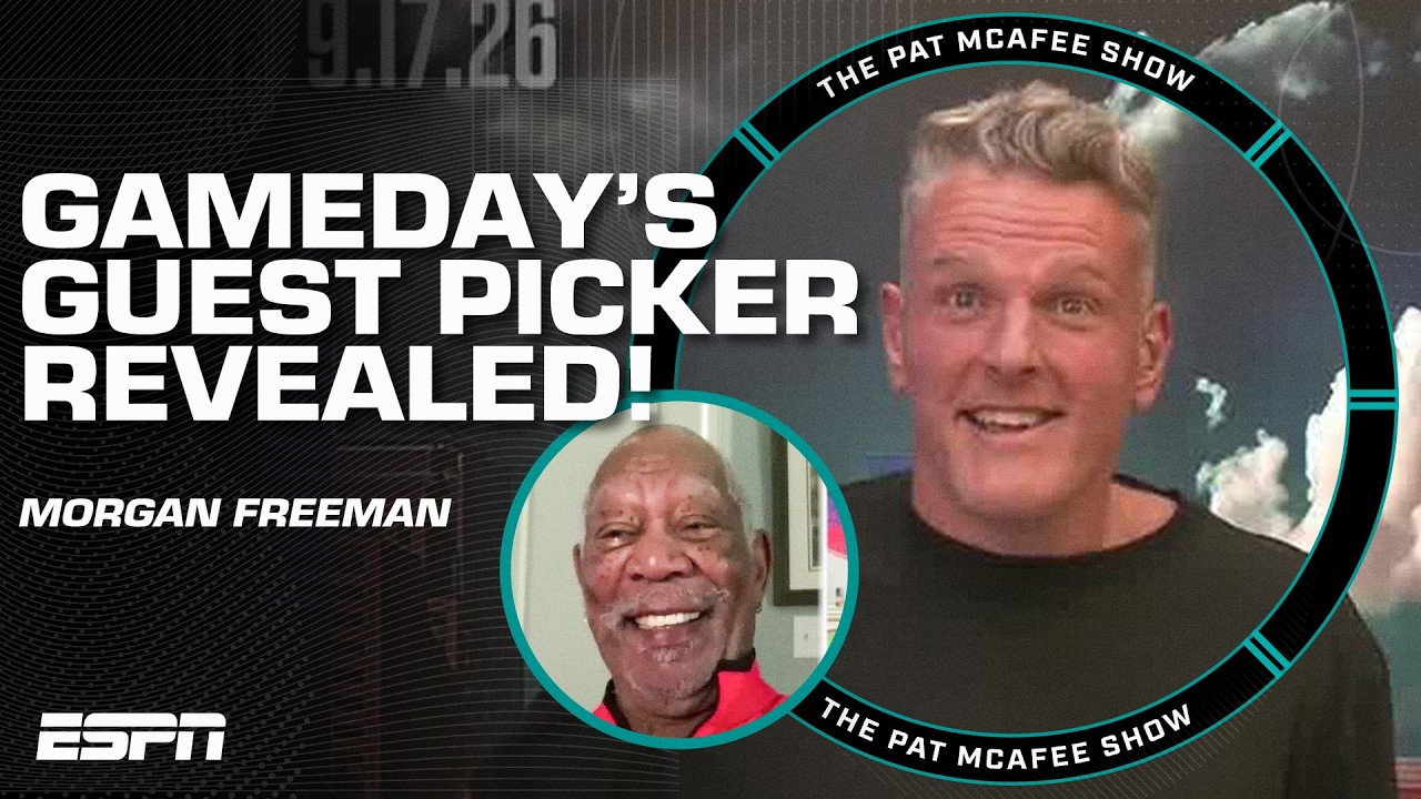 LEGENDARY GUEST PICKER‼️ Morgan Freeman is headed to College GameDay 🙌 | The Pat McAfee Show