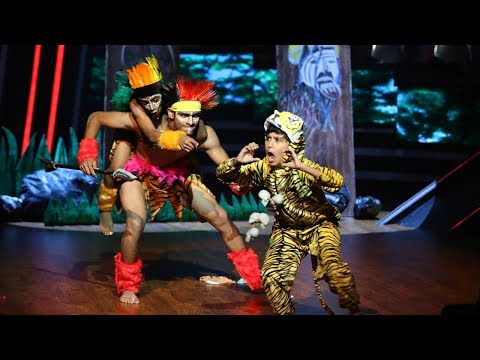 D4 Junior Vs Senior I Surya with an Adivasi number I Mazhavil Manorama