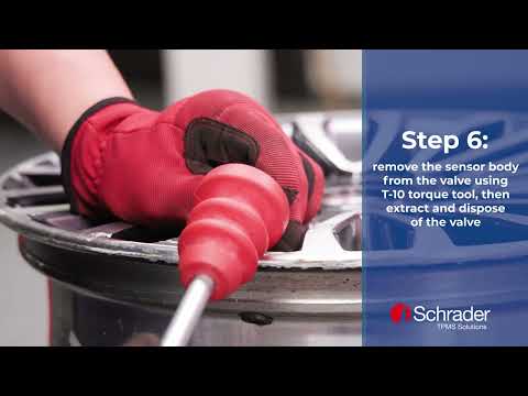 Dismounting Schrader's TPMS EZ-sensor with Rubber Valve