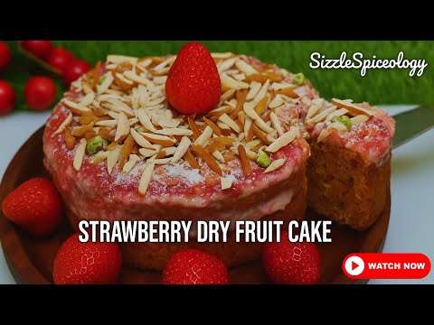Soft And Fluffy Strawberry Cake Recipe | Moist, Delicious & Fresh!