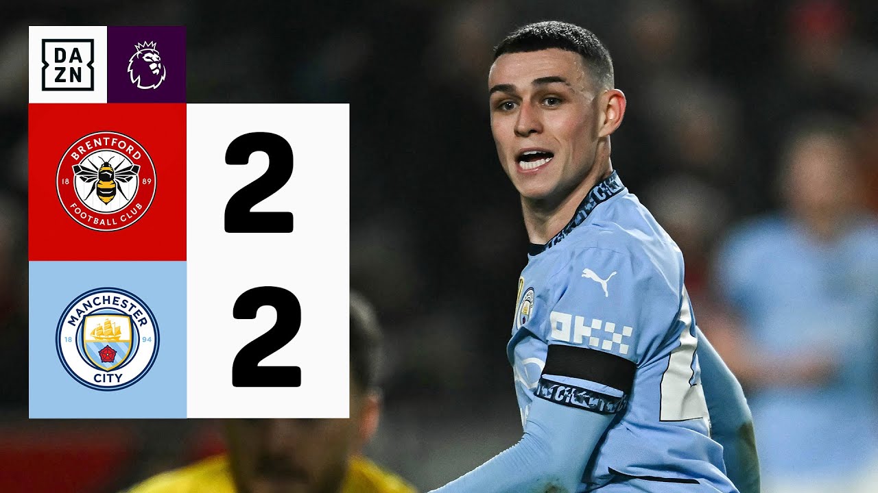Brentford vs Manchester City (2-2) | Resumen y goles | Highlights Premier League