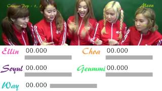 Crayon Pop - 1, 2, 3, 4 [Line Distribution]
