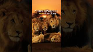 Download lagu The Musketeers: Scarface, Morani, Sikio, Hunter । #shorts # #facts #animals #lion mp3