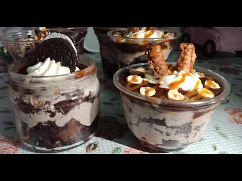 ترايفل الشيكولاته بطريقتي السريه المميزة جدا مناسب جدا لاصحاب مشاريع الحلويات