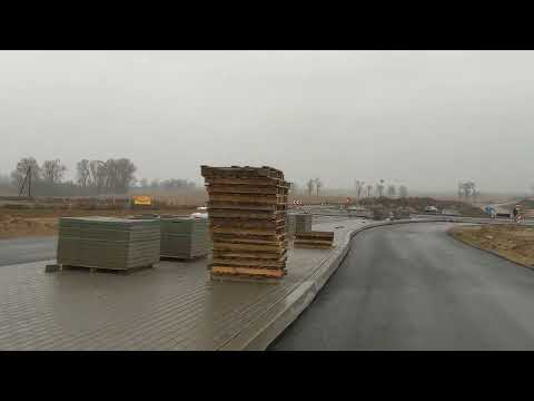 Projektowane skrzyżowanie typu rondo km 0+291,50