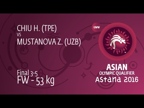 BRONZE FW - 53 kg: Z. MUSTANOVA (UZB) df. H. CHIU (TPE) by TF, 13-3