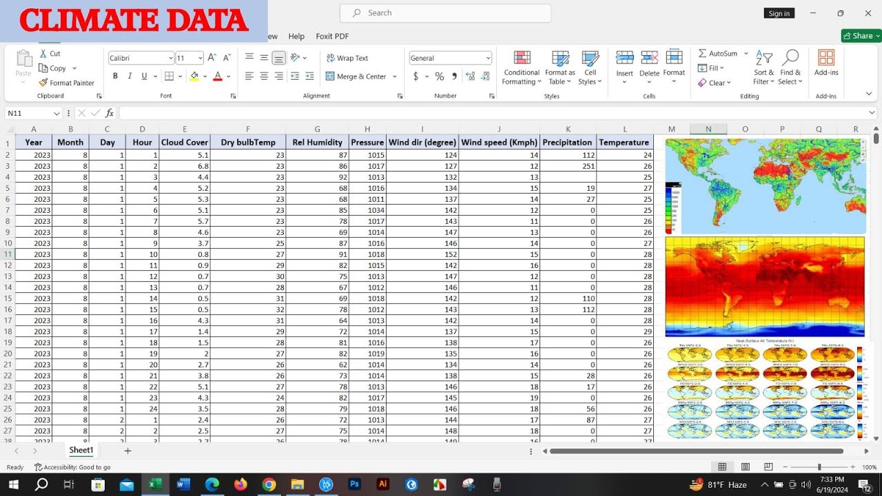 Download Hourly Precipitation, Temp, Cloud Cover, Humidity, Wind speed, direction from 1940-Present