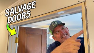 How to Build a Custom Door Jamb (and Hang Your Salvage Doors!!)