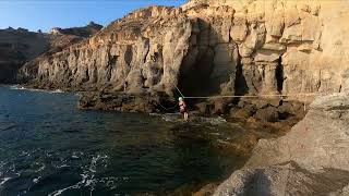 Ferrata del Mar con tirolina y mil cosas mas.... Sur de Gran Canaria.