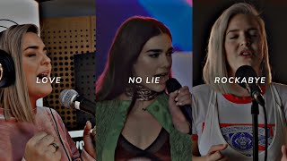 Rockabye x No Lie (Lyrics)  Anne Marie X Dua Lipa 