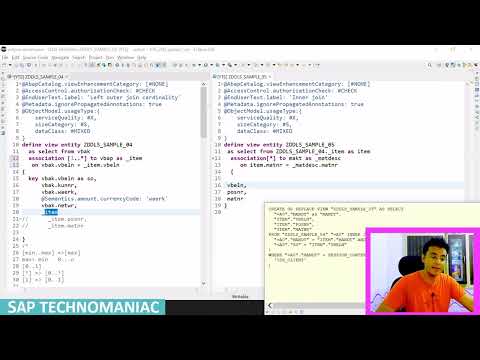 Assoziation zu Inner Join CDS TEIL 11 ABAP auf HANA Kurs