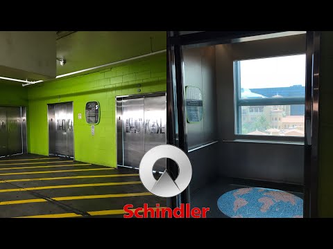 Scenic Schindler Traction elevators @ The Showcase Mall parking garage - Las Vegas, NV.