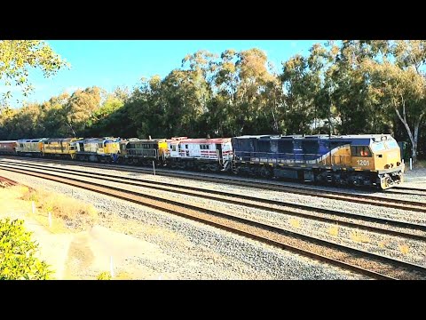 Two Trains, Ten Diesel Engines. Australia