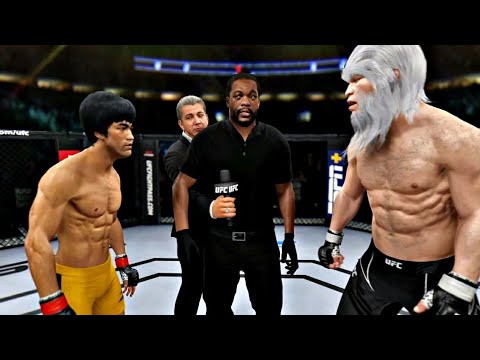 BRUCE LEE VS FROZEN YETI *mythicalbeef*🥊🔥💯😱 | UFC 4 BRUTAL FIGHT | UFC 4 K1 RULES | UFC 4 | Mr. Jojo