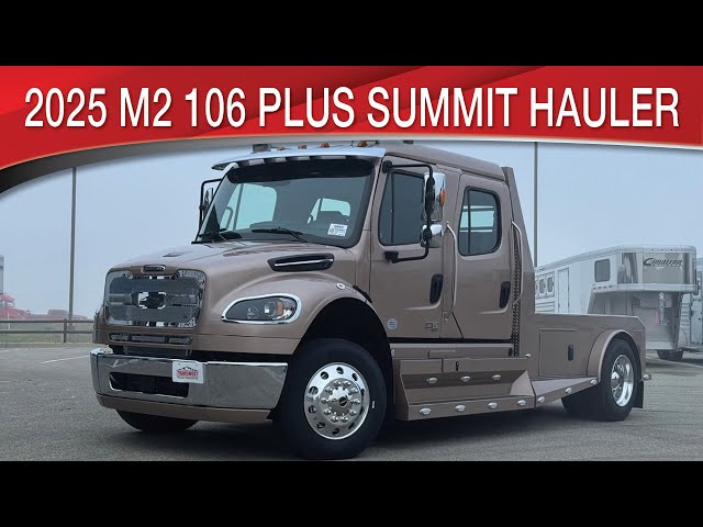 Preview image of 2025 Freightliner M2 106 Plus Summit Hauler Luxury Hauler  Conversion youtube video