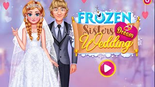 Frozen Sisters Dream Wedding Game Walkthrough Review #games #gameplay #gamewalkthrough #dressup