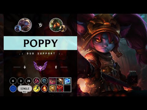 Poppy Support vs Nautilus - EUW Master Patch 14.10