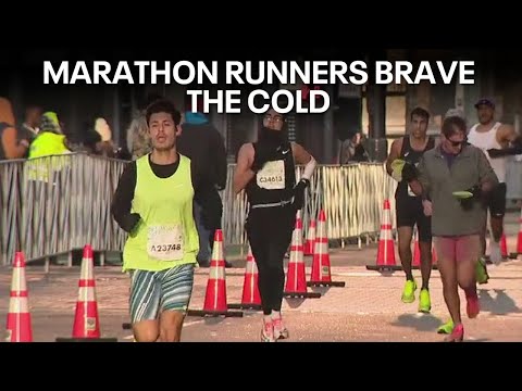 Runners brave cold for Chevron Houston Marathon