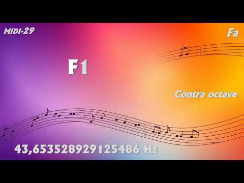 Incredible Precision (13 Decimal): F1 Fa Contra octave MIDI 29