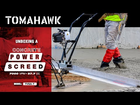 Unboxing, Assembly, and Start Up of a Concrete Power Screed - TVSA-T