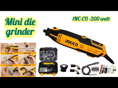 Mini Die Grinder 200 Watt INGCO with LCD Display MG2008 Unboxing and Test Video ||Best useful gadge