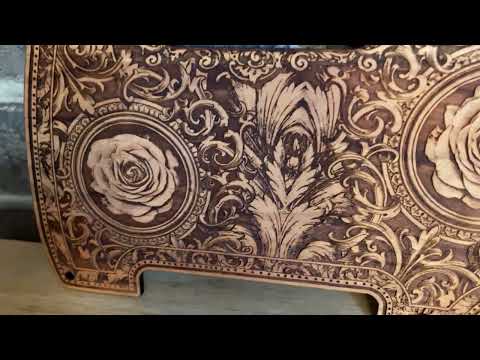 Handcrafted Cherrywood Pickguard for Fender Telecaster – Laser-Engraved Unique Design image 10