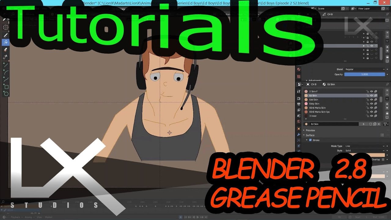 Blender Grease Pencil Tips #2 Coloring