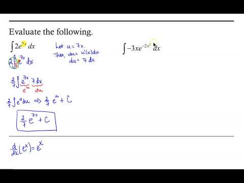 Integration by Substitution: Indefinite Integral with Exponential Functions