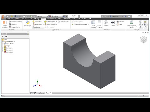 Inventor Tutorial with Isometric Sketches – Intermediate part 10 of 20