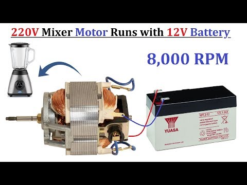 Run 1500W DC Motor with 3V cell New Amazing Hack