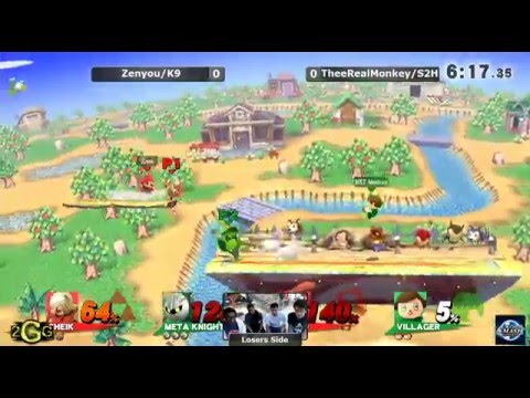 SSS 35 – Zenyou/K9sBruce (Red Team) Vs. TheeRealMonkey/S2H (Green Team) Losers Side - Smash Wii U