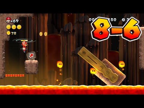 I've remade NSMBWii 8-6 in New Super Mario Bros. U!