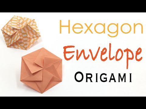 Hexagon Shape Envelope Origami Paper - Origami Kawaii〔#037〕