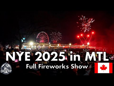 🇨🇦 New Year's Eve in Montreal 2025 in [4K] - Full Fireworks show