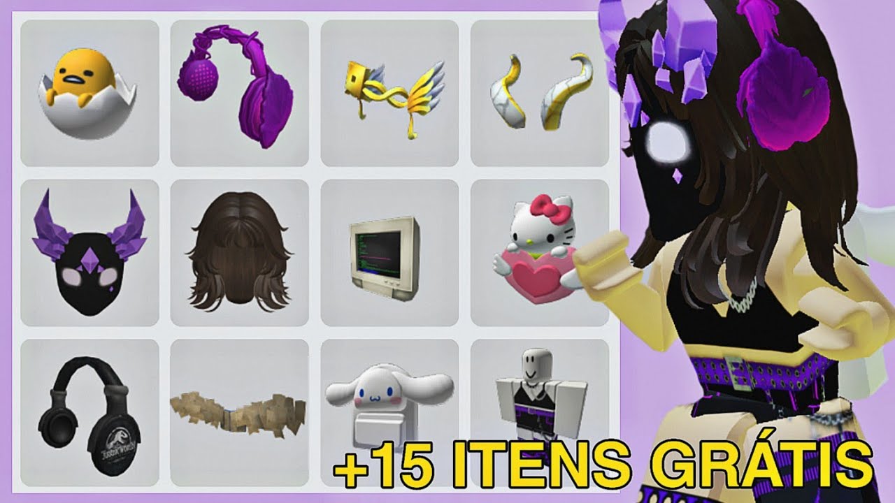 COMO CONSEGUIR +15 ITENS GRÁTIS NO ROBLOX! 😍
