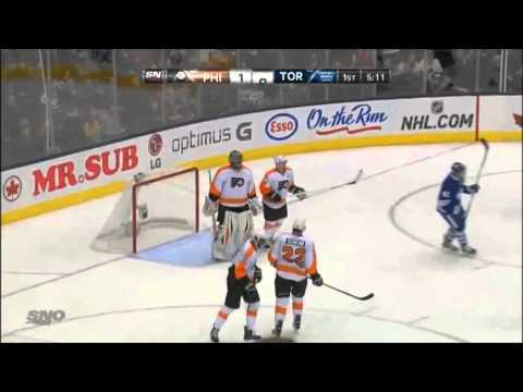 Phaneuf Goal VS Flyers - Feb 11th, 2013