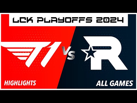 T1 vs KT - Highlights ALL GAMES - LCK Playoffs  - T1 vs KT Rolster