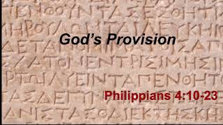 God's Provision