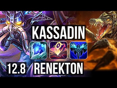 KASSADIN vs RENEKTON (MID) | 9/1/3, 65% winrate, Legendary | EUW Master | 12.8