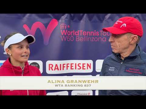Interview Alina Granwehr at Raiffeisen Bellinzona Ladies Open