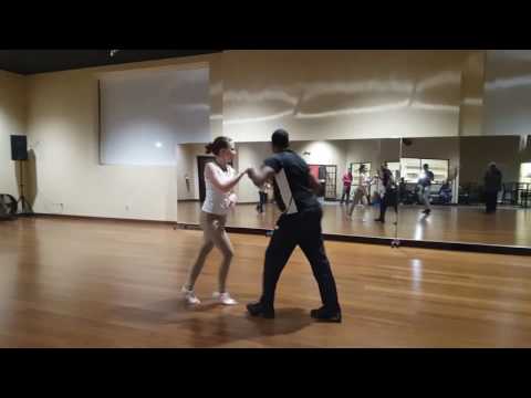 Amanda and Adrian Casino Dance demo - review moves from Caída position at the Mambo Room