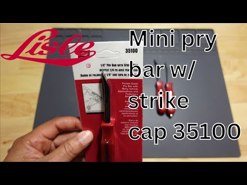 Lisle 35100 Mini pry bar with strike cap - Add this to your EDC to up your game