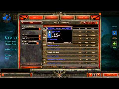Diablo 3 Auction House Walkthrough (Closed Beta)