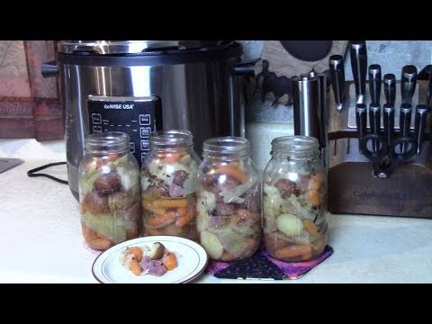 Corned Beef and Cabbage Dinner Jars in Pressure Cooker