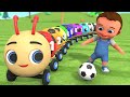 Learn Colors Numbers for Kids with Little Babies Fun Play | Soccer Balls Caterpillar Train 3D Edu