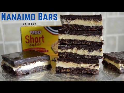 No - bake Canadian Nanaimo Bars | Yego Biscuits | Tastie Dine