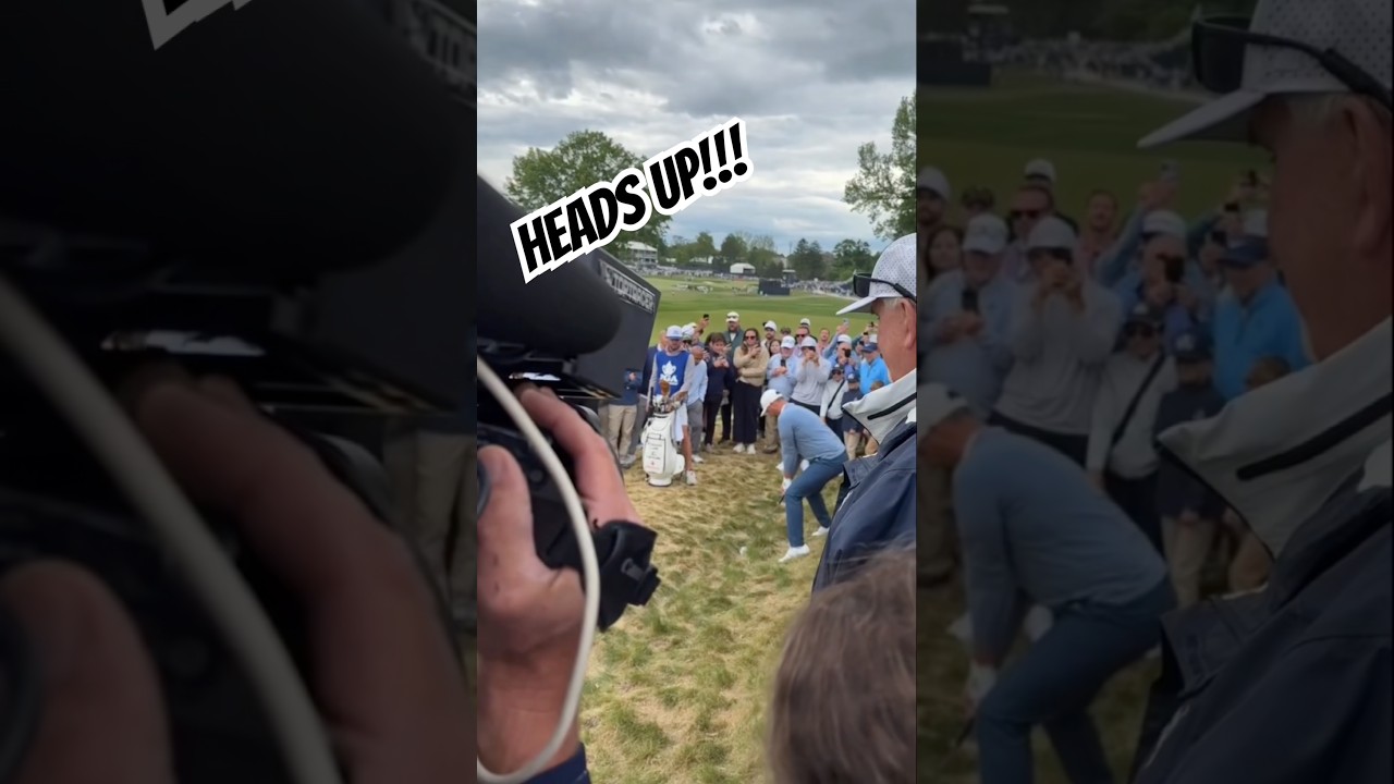 Wyndham Clark Strikes Camera With Errant Shot at 2026 PGA Championship 11th: 'Is Everyone Ok?'
