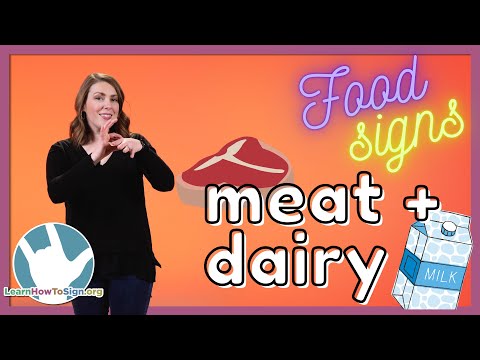 Learn Meat and Dairy Signs in ASL | Food Signs | Pt. 1
