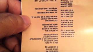 No Llores Por Mi Lyrics and English Translation (Enrique Iglesias) - Let&#39;s Learn Spanish Together