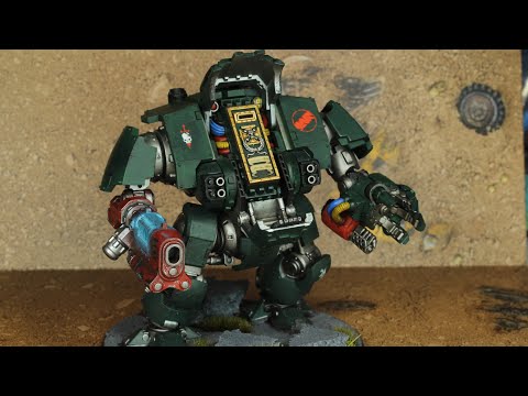 Painting & Weathering a Dark Angels Redemptor Dreadnought | Airbrush, Brushwork & Battle Damage!